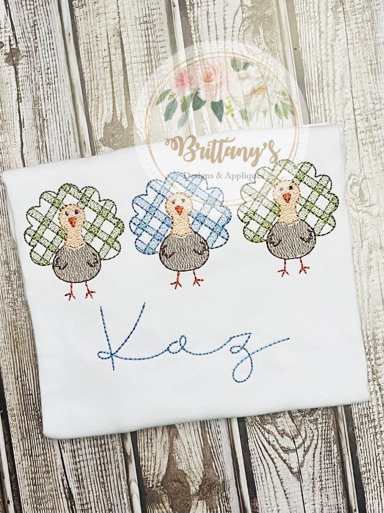 Gingham Turkeys